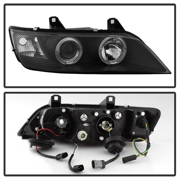 Spyder BMW Z3 96-02 Projector Headlights LED Halo Black High H1 Low H1 PRO-YD-BMWZ396-HL-BK - Bull Strap