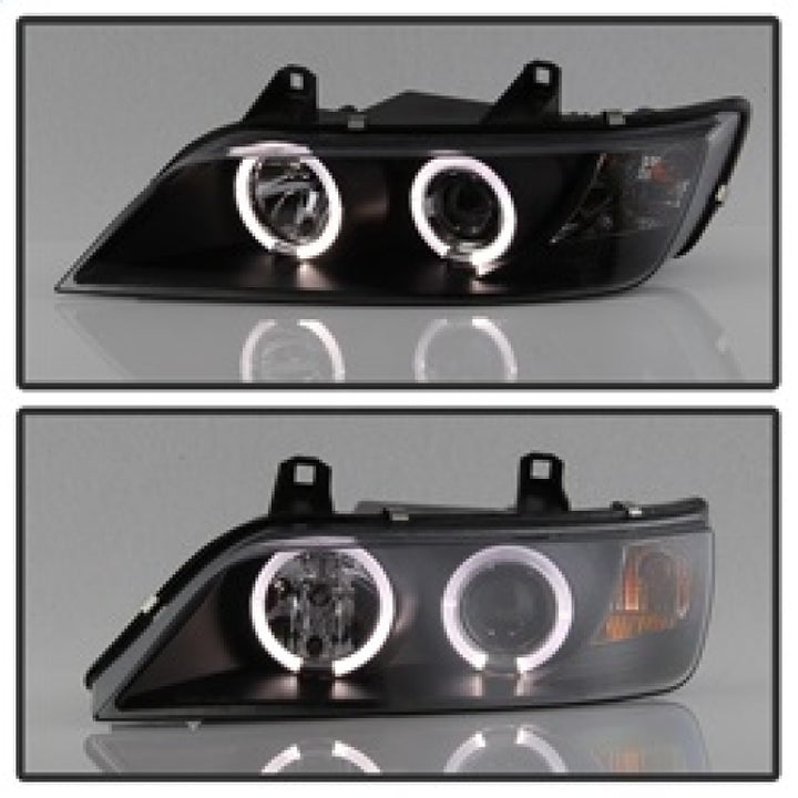Spyder BMW Z3 96-02 Projector Headlights LED Halo Black High H1 Low H1 PRO-YD-BMWZ396-HL-BK - Bull Strap