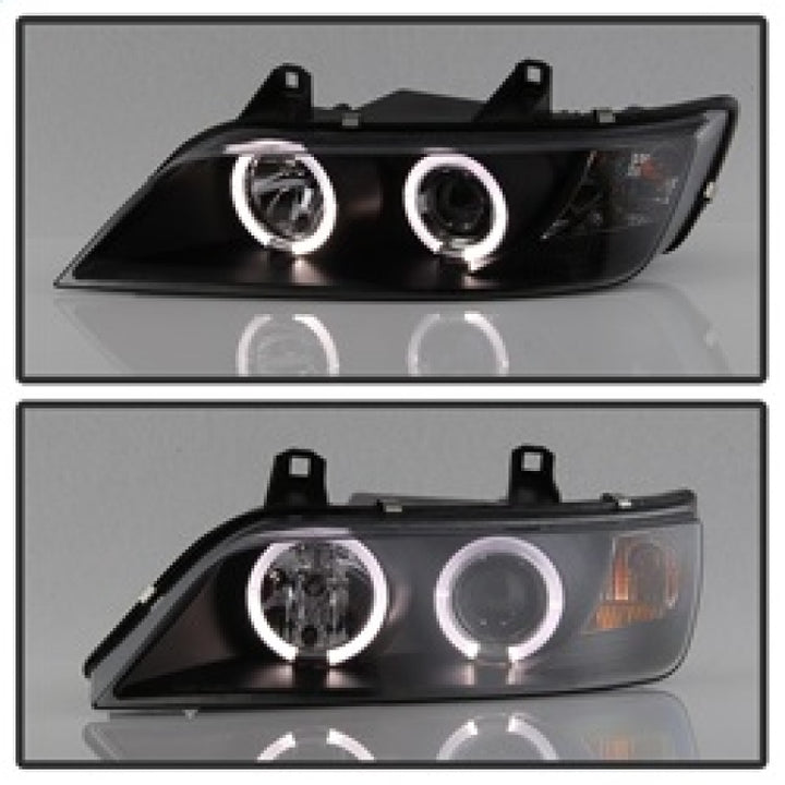 Spyder BMW Z3 96-02 Projector Headlights LED Halo Black High H1 Low H1 PRO-YD-BMWZ396-HL-BK - Bull Strap