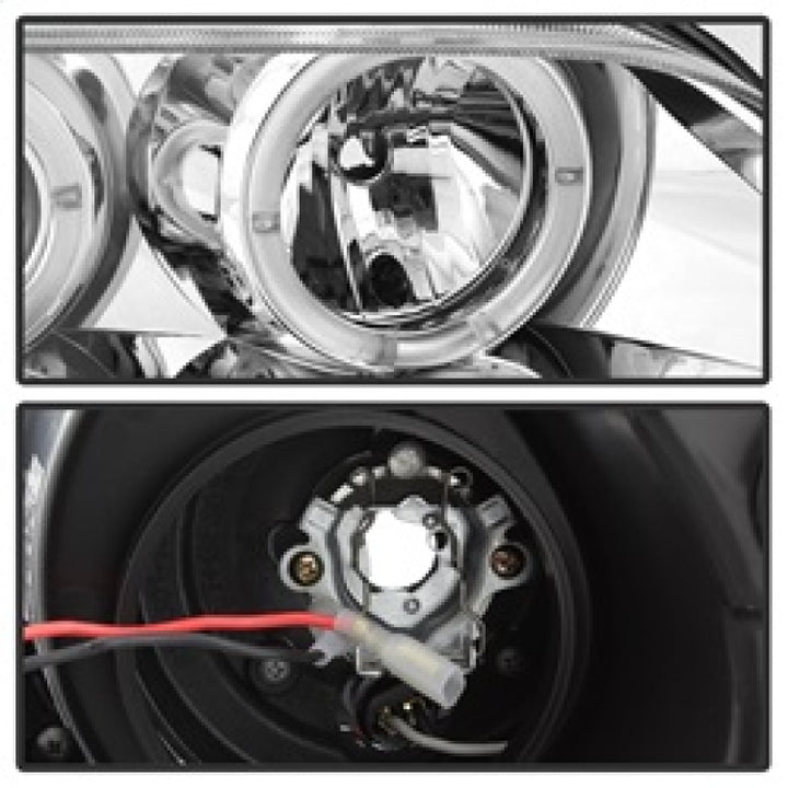 Spyder BMW Z3 96-02 Projector Headlights LED Halo Chrome High H1 Low H1 PRO-YD-BMWZ396-HL-C - Bull Strap