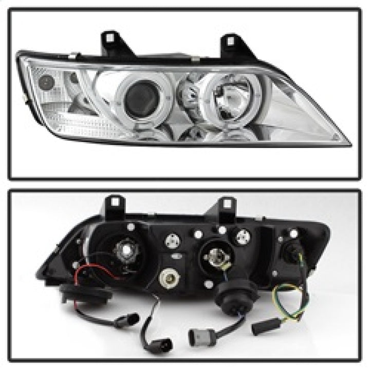 Spyder BMW Z3 96-02 Projector Headlights LED Halo Chrome High H1 Low H1 PRO-YD-BMWZ396-HL-C - Bull Strap
