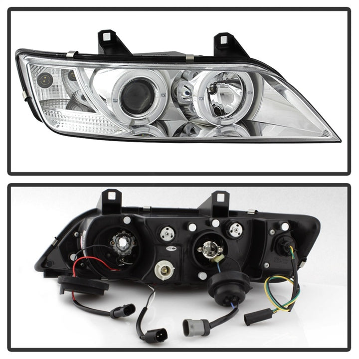 Spyder BMW Z3 96-02 Projector Headlights LED Halo Chrome High H1 Low H1 PRO-YD-BMWZ396-HL-C - Bull Strap
