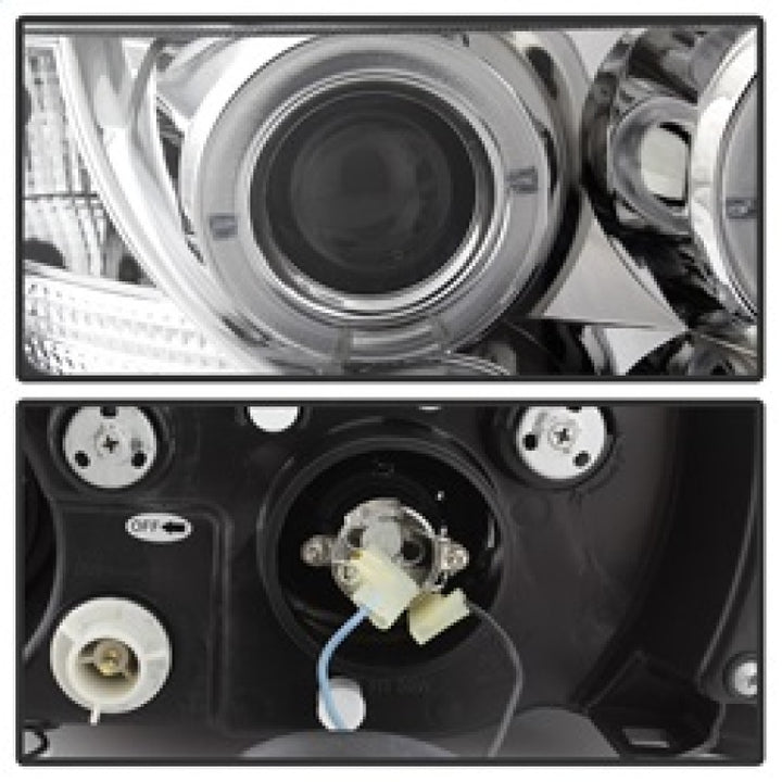 Spyder BMW Z3 96-02 Projector Headlights LED Halo Chrome High H1 Low H1 PRO-YD-BMWZ396-HL-C - Bull Strap