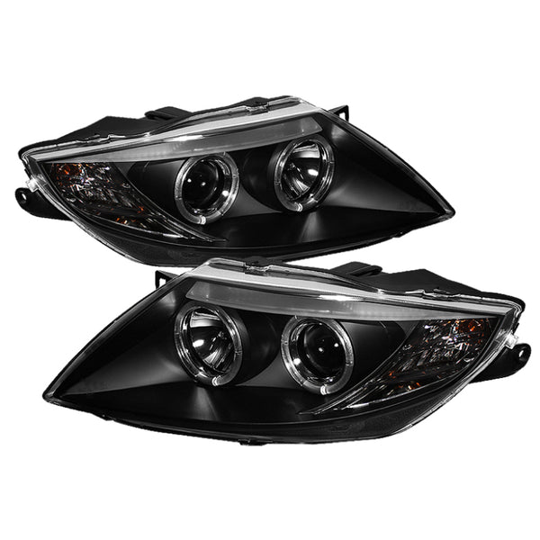 Spyder BMW Z4 03-08 Projector Headlights Xenon/HID Model Only - LED Halo Black PRO-YD-BMWZ403-HID-BK - Bull Strap