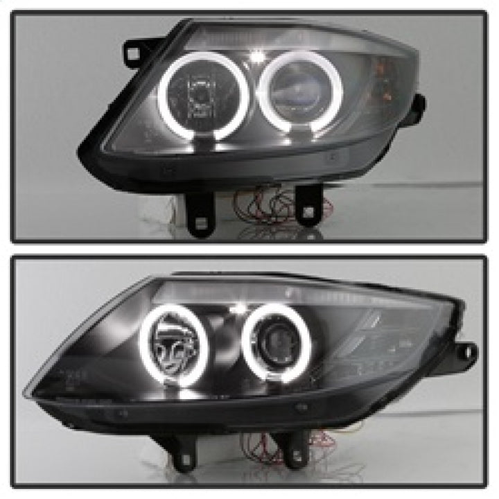 Spyder BMW Z4 03-08 Projector Headlights Xenon/HID Model Only - LED Halo Black PRO-YD-BMWZ403-HID-BK - Bull Strap