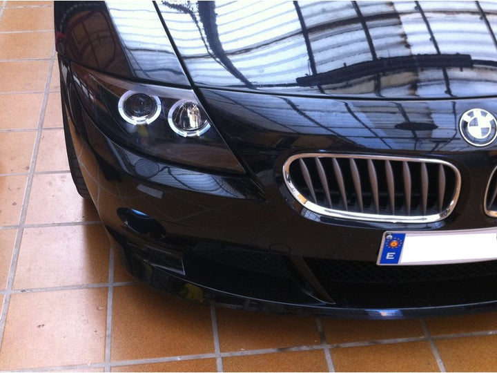 Spyder BMW Z4 03-08 Projector Headlights Xenon/HID Model Only - LED Halo Black PRO-YD-BMWZ403-HID-BK - Bull Strap