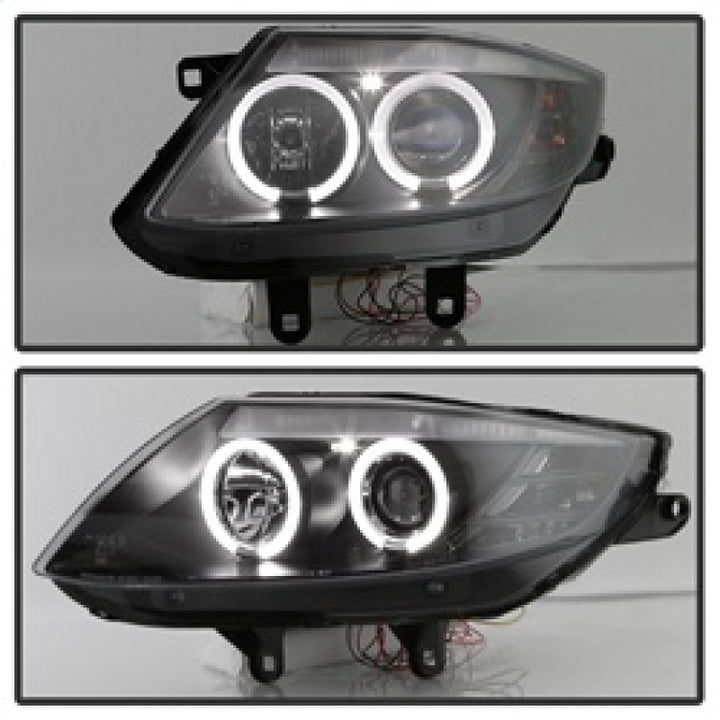 Spyder BMW Z4 03-08 Projector Headlights Xenon/HID Model Only - LED Halo Black PRO-YD-BMWZ403-HID-BK - Bull Strap