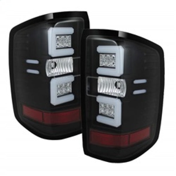 Spyder Chevy 1500 14-16 Light Bar LED Tail Lights Blk ALT-YD-CS14-LBLED-BK - Bull Strap
