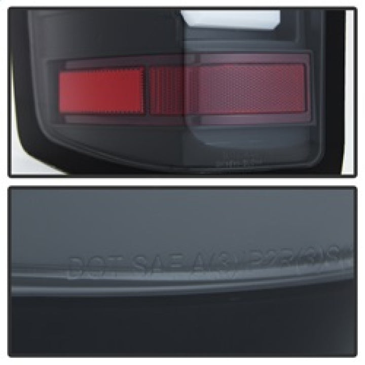 Spyder Chevy 1500 14-16 Light Bar LED Tail Lights Blk ALT-YD-CS14-LBLED-BK - Bull Strap
