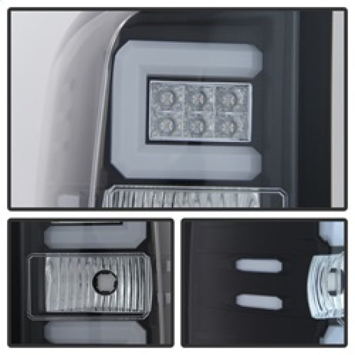 Spyder Chevy 1500 14-16 Light Bar LED Tail Lights Blk ALT-YD-CS14-LBLED-BK - Bull Strap