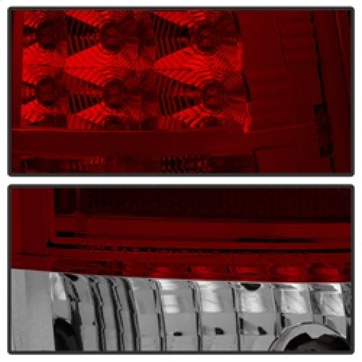 Spyder Chevy Avalanche 07-13 LED Tail Lights Red Clear ALT-YD-CAV07-LED-RC - Bull Strap