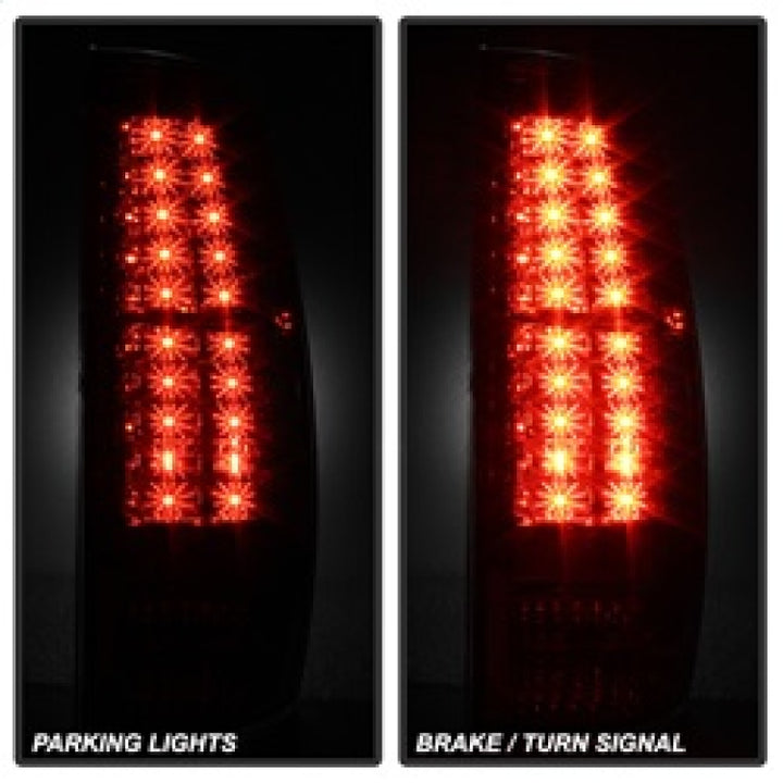 Spyder Chevy Avalanche 07-13 LED Tail Lights Red Clear ALT-YD-CAV07-LED-RC - Bull Strap