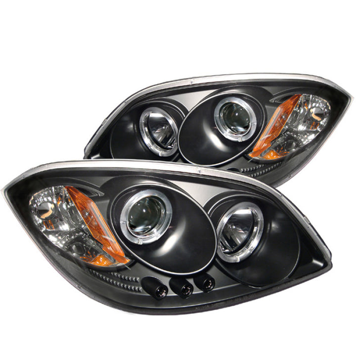 Spyder Chevy Cobalt 05-10/Pontiac G5 07-09 Projector Headlights LED Halo LED Blk PRO-YD-CCOB05-HL-BK - Bull Strap