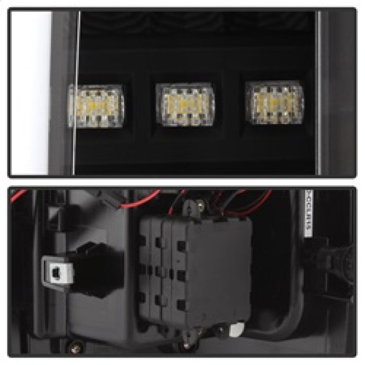 Spyder Chevy Colorado 2015-2017 Light Bar LED Tail Lights - Black ALT-YD-CCO15-LED-BK - Bull Strap
