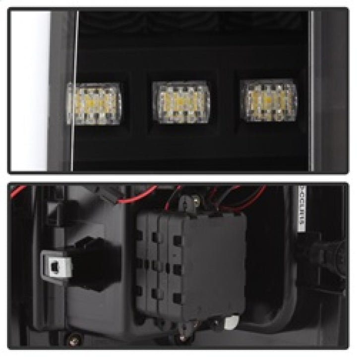 Spyder Chevy Colorado 2015-2017 Light Bar LED Tail Lights - Black ALT-YD-CCO15-LED-BK - Bull Strap