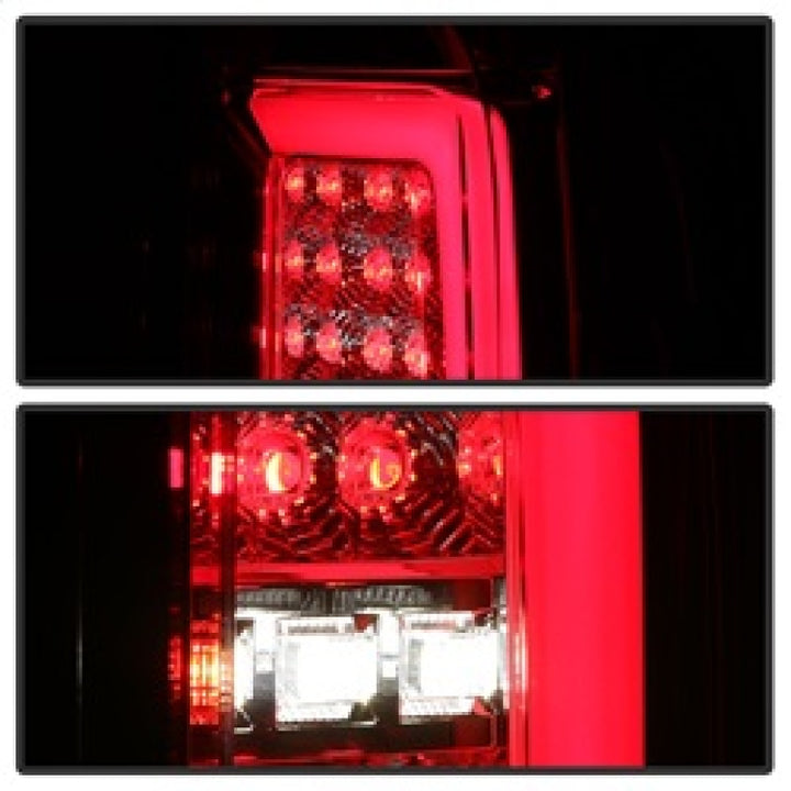 Spyder Chevy Colorado 2015-2017 Light Bar LED Tail Lights - Red Clear ALT-YD-CCO15-LED-RC - Bull Strap