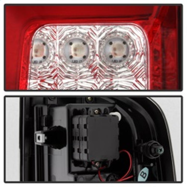 Spyder Chevy Colorado 2015-2017 Light Bar LED Tail Lights - Red Clear ALT-YD-CCO15-LED-RC - Bull Strap