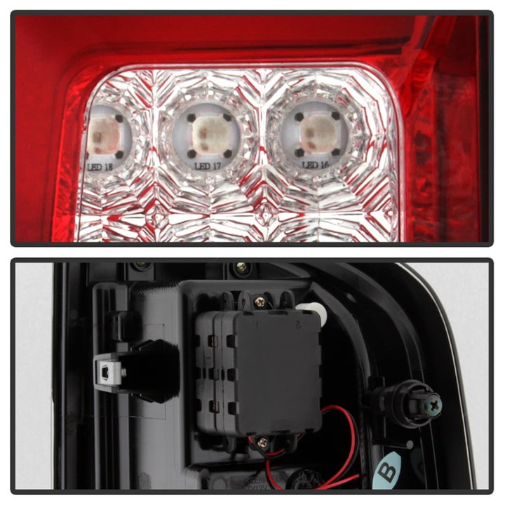 Spyder Chevy Colorado 2015-2017 Light Bar LED Tail Lights - Red Clear ALT-YD-CCO15-LED-RC - Bull Strap