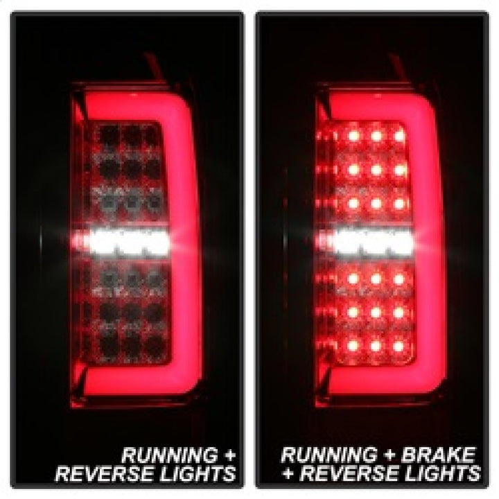 Spyder Chevy Colorado 2015-2017 Light Bar LED Tail Lights - Red Clear ALT-YD-CCO15-LED-RC - Bull Strap
