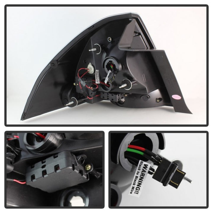 Spyder Chevy Impala 2006-2013 LED Tail Lights Black ALT-YD-CHIP06-LED-BK - Bull Strap