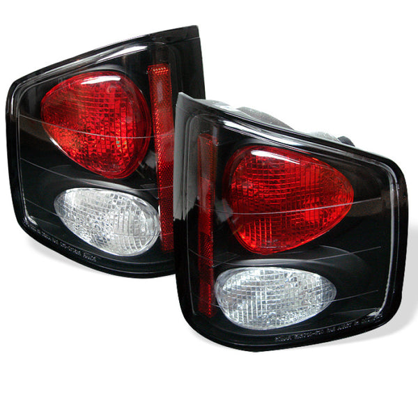 Spyder Chevy S10 94-04/GMC Sonoma 94-04/Isuzu Hombre 96-00 Euro Tail Lights Blk ALT-YD-CS1094-BK - Bull Strap