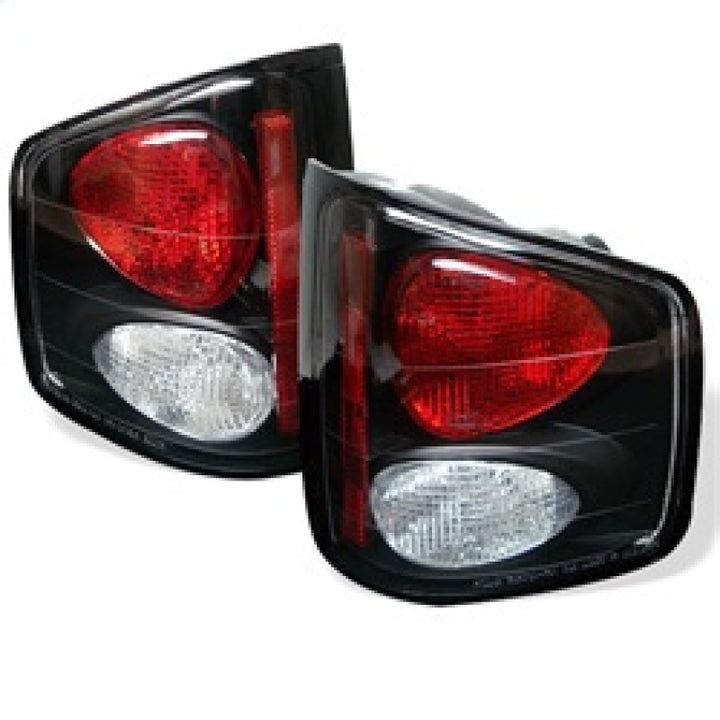 Spyder Chevy S10 94-04/GMC Sonoma 94-04/Isuzu Hombre 96-00 Euro Tail Lights Blk ALT-YD-CS1094-BK - Bull Strap
