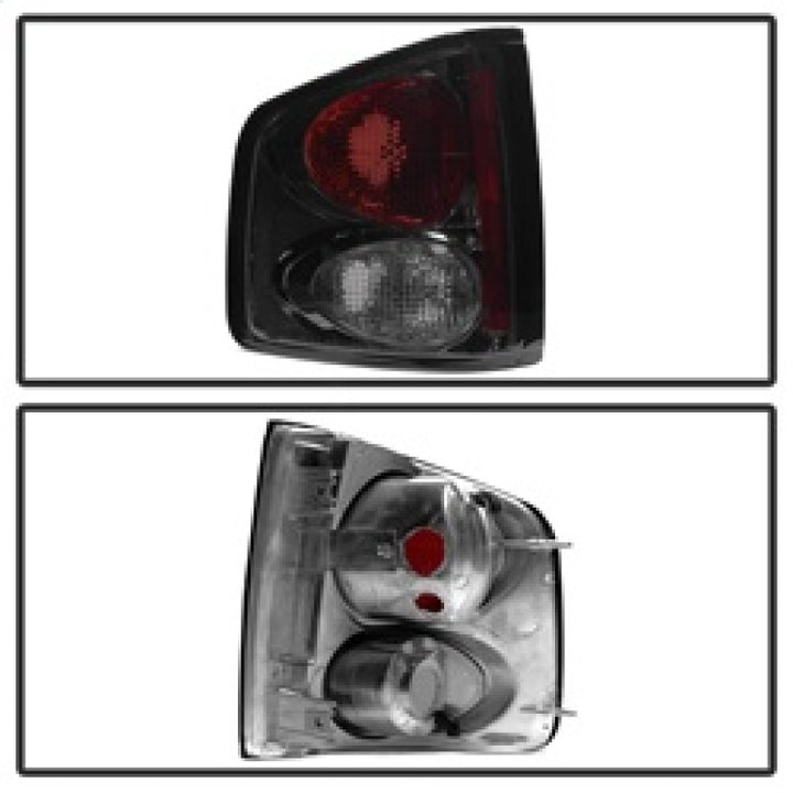 Spyder Chevy S10 94-04/GMC Sonoma 94-04/Isuzu Hombre 96-00 Euro Tail Lights Smke ALT-YD-CS1094-SM - Bull Strap