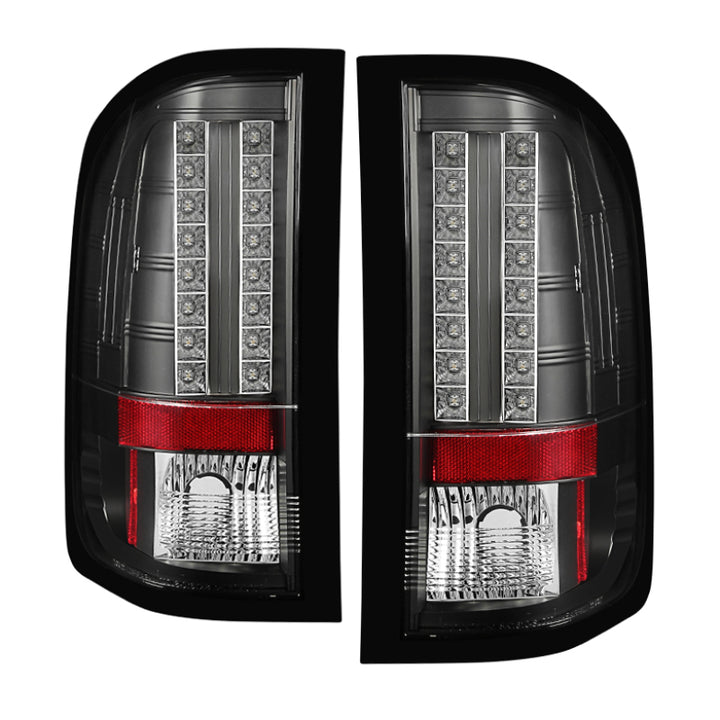 Spyder Chevy Silverado 07-13 LED Tail Lights Blk ALT-YD-CS07-LED-BK - Bull Strap