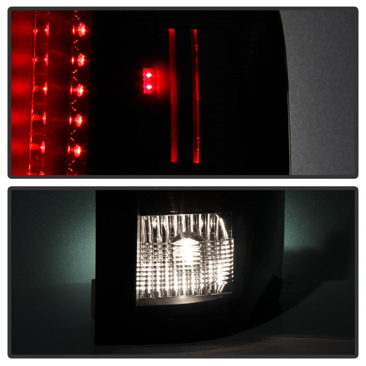 Spyder Chevy Silverado 07-13 LED Tail Lights Blk ALT-YD-CS07-LED-BK - Bull Strap