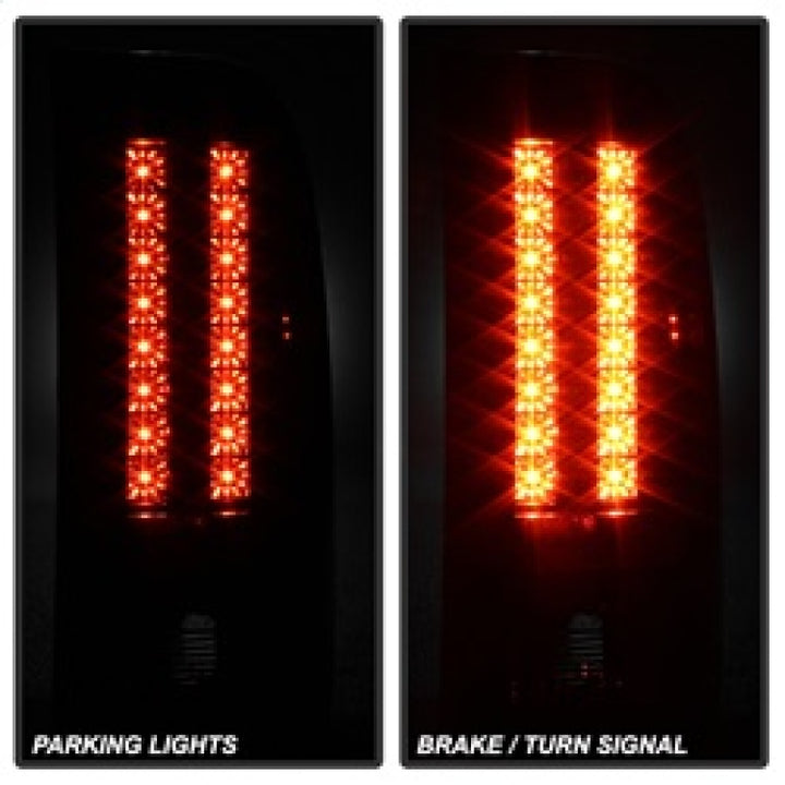 Spyder Chevy Silverado 07-13 LED Tail Lights Blk ALT-YD-CS07-LED-BK - Bull Strap