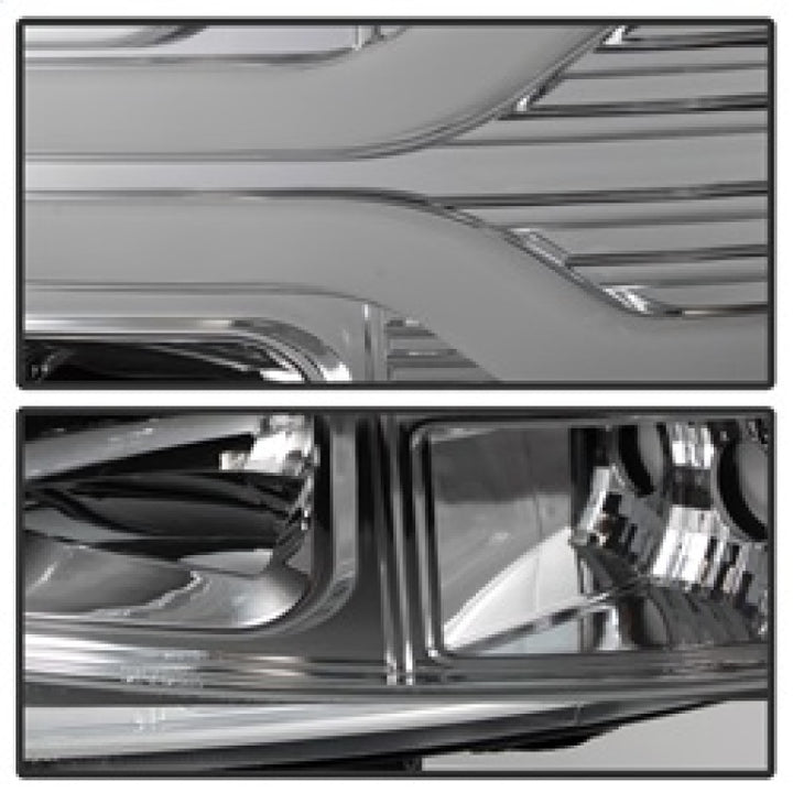Spyder Chevy Silverado 1500 07-13 Version 3 Projector Headlights - Chrome PRO-YD-CS07V3-LBDRL-C - Bull Strap
