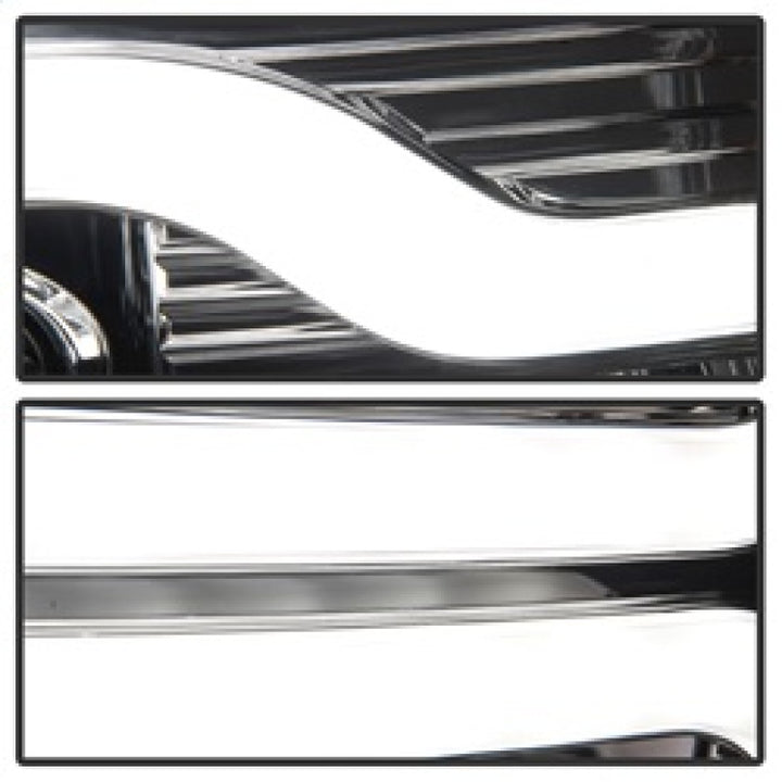 Spyder Chevy Silverado 1500 07-13 Version 3 Projector Headlights - Chrome PRO-YD-CS07V3-LBDRL-C - Bull Strap