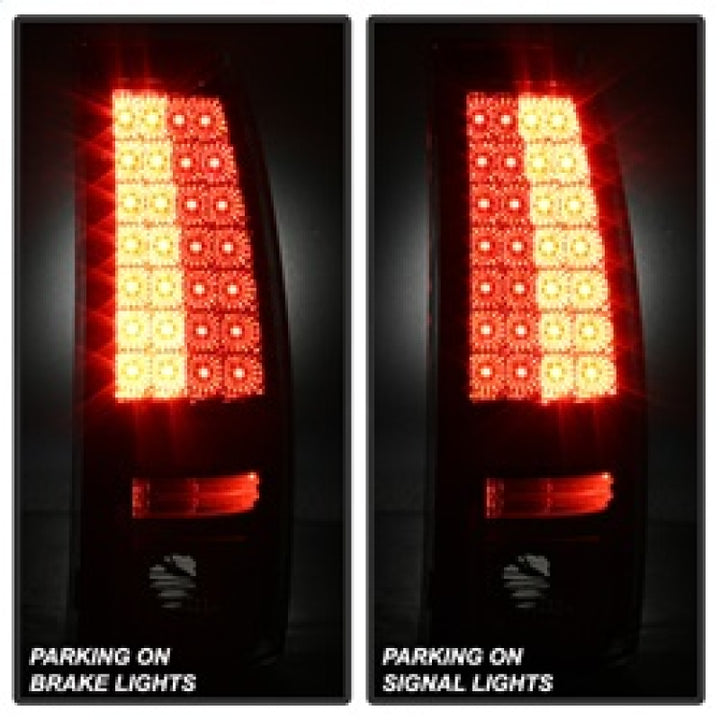 Spyder Chevy Silverado 1500/2500 03-06 (Does Not Fit Stepside)LED Tail Lights Chrm ALT-YD-CS03-LED-C - Bull Strap