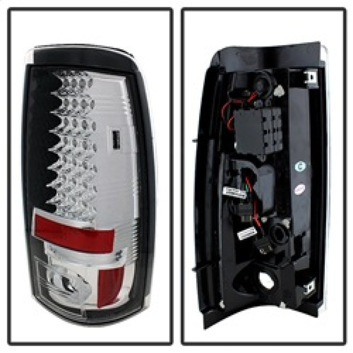 Spyder Chevy Silverado 1500/2500 03-06 (Does Not Fit Stepside)LED Tail Lights Chrm ALT-YD-CS03-LED-C - Bull Strap