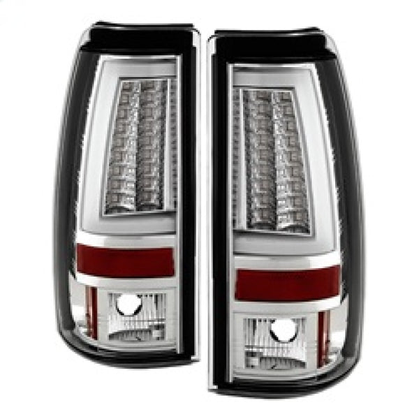 Spyder Chevy Silverado 1500/2500 03-06 Version 2 LED Tail Lights - Chrome ALT-YD-CS03V2-LED-C - Bull Strap