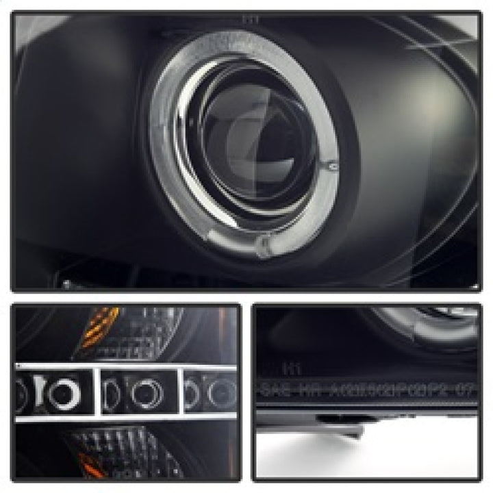Spyder Chevy Silverado 1500/2500 07-13 Projector Headlights LED Halo LED Blk Smke PRO-YD-CS07-HL-BSM - Bull Strap