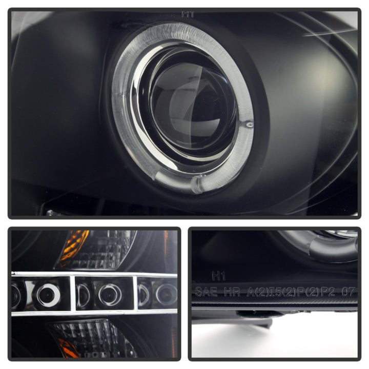 Spyder Chevy Silverado 1500/2500 07-13 Projector Headlights LED Halo LED Blk Smke PRO-YD-CS07-HL-BSM - Bull Strap