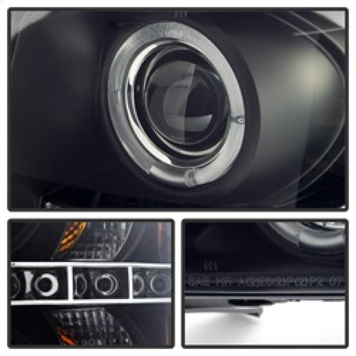 Spyder Chevy Silverado 1500/2500 07-13 Projector Headlights LED Halo LED Blk Smke PRO-YD-CS07-HL-BSM - Bull Strap