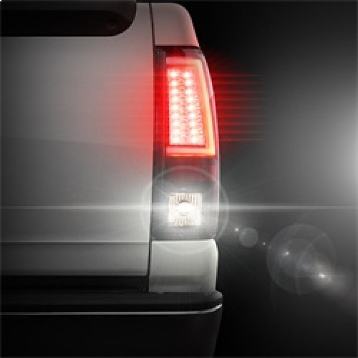 Spyder Chevy Silverado 1500/2500 99-02 Version 2 LED Tail Lights - Black ALT-YD-CS99V2-LED-BK - Bull Strap