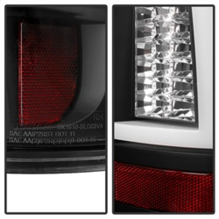 Spyder Chevy Silverado 1500/2500 99-02 Version 2 LED Tail Lights - Black ALT-YD-CS99V2-LED-BK - Bull Strap
