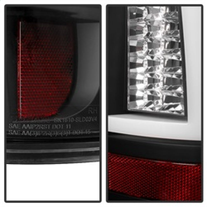 Spyder Chevy Silverado 1500/2500 99-02 Version 2 LED Tail Lights - Black ALT-YD-CS99V2-LED-BK - Bull Strap