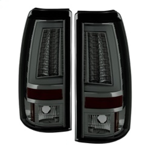 Spyder Chevy Silverado 1500/2500 99-02 Version 2 LED Tail Lights - Smoke ALT-YD-CS99V2-LED-SM - Bull Strap