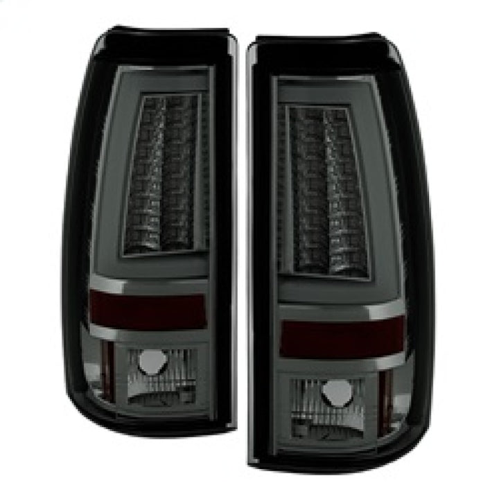 Spyder Chevy Silverado 1500/2500 99-02 Version 2 LED Tail Lights - Smoke ALT-YD-CS99V2-LED-SM - Bull Strap