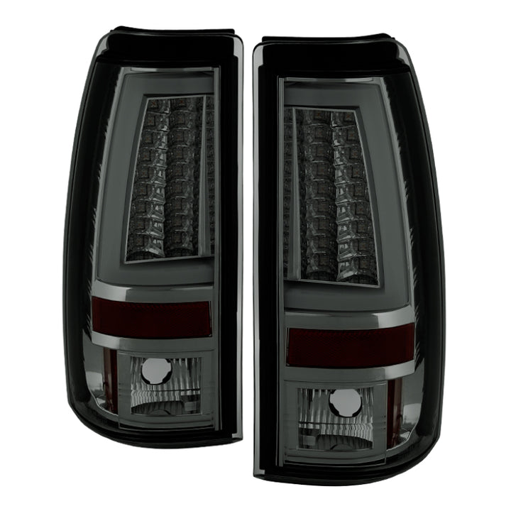 Spyder Chevy Silverado 1500/2500 99-02 Version 2 LED Tail Lights - Smoke ALT-YD-CS99V2-LED-SM - Bull Strap