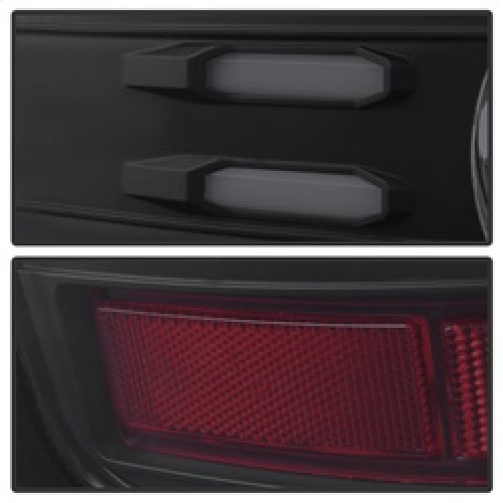 Spyder Chevy Silverado 16-17 Light Bar LED Tail Lights - Black Smoke ALT-YD-CS16-LED-BSM - Bull Strap