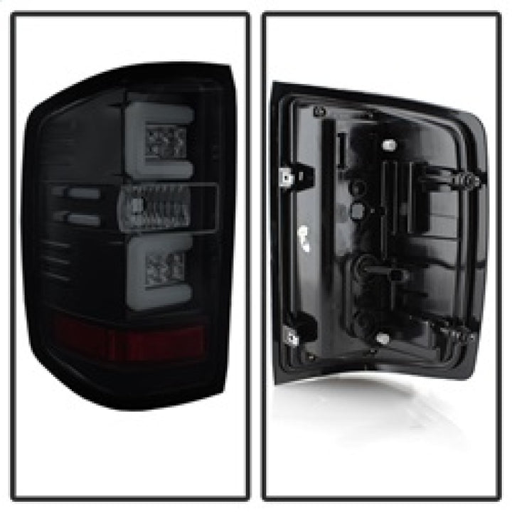 Spyder Chevy Silverado 16-17 Light Bar LED Tail Lights - Black Smoke ALT-YD-CS16-LED-BSM - Bull Strap