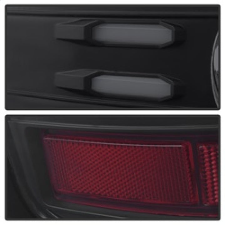 Spyder Chevy Silverado 16-17 Light Bar LED Tail Lights - Black Smoke ALT-YD-CS16-LED-BSM - Bull Strap