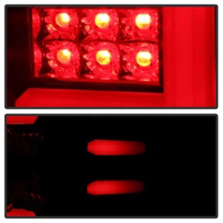 Spyder Chevy Silverado 16-17 Light Bar LED Tail Lights - Black Smoke ALT-YD-CS16-LED-BSM - Bull Strap