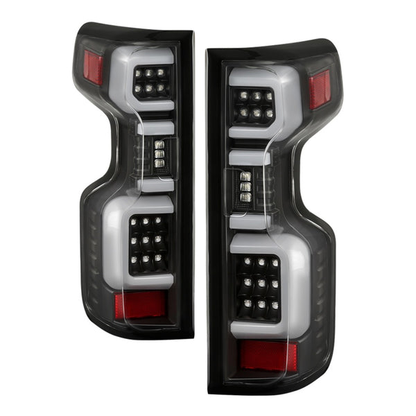 Spyder Chevy Silverado 19-20 (Do Not Fit Halogen Model) LED Tail Light Blk ALT-YD-CS19LED-BK - Bull Strap