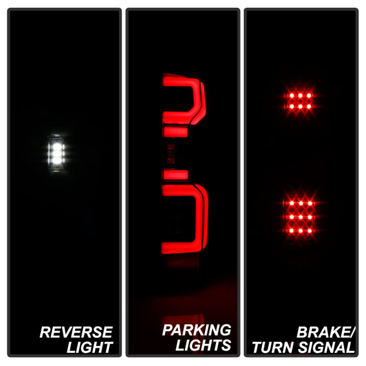 Spyder Chevy Silverado 19-20 (Do Not Fit Halogen Model) LED Tail Light Blk ALT-YD-CS19LED-BK - Bull Strap
